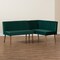 Baxton Studio 52.4 W, 32.1 H, Fabric "100% Polyester", Plywood, MDF, LVL, Foam, Rubber Wood 214-11962-ZORO - alternate 4